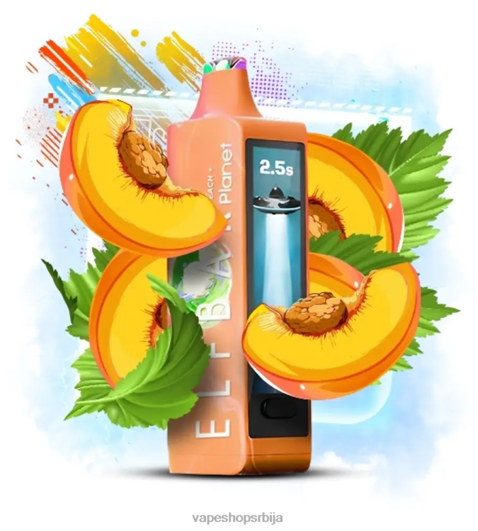 Elf Bar Planet 25000 бресква J0Z0R24 Vape Shop Beograd