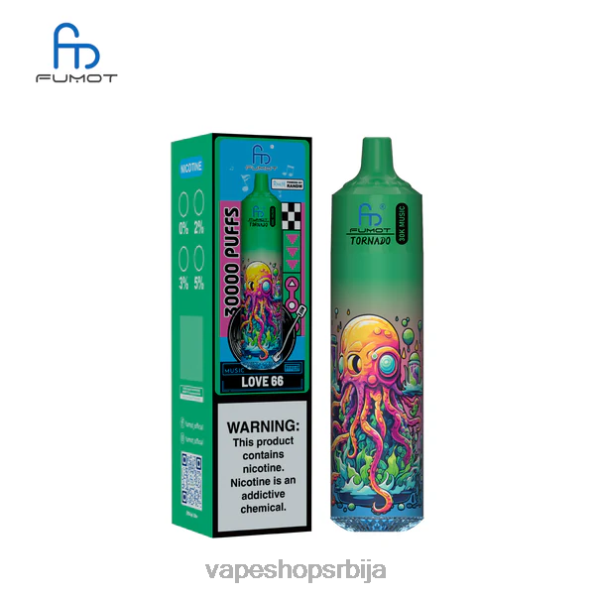 Fumot Tornado 30к музике љубав 66 DPXFV16 - Vape Srbija