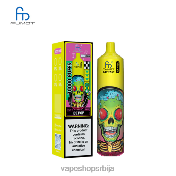 Fumot Tornado 30к музике ице поп DPXFV15 - Vape Pen