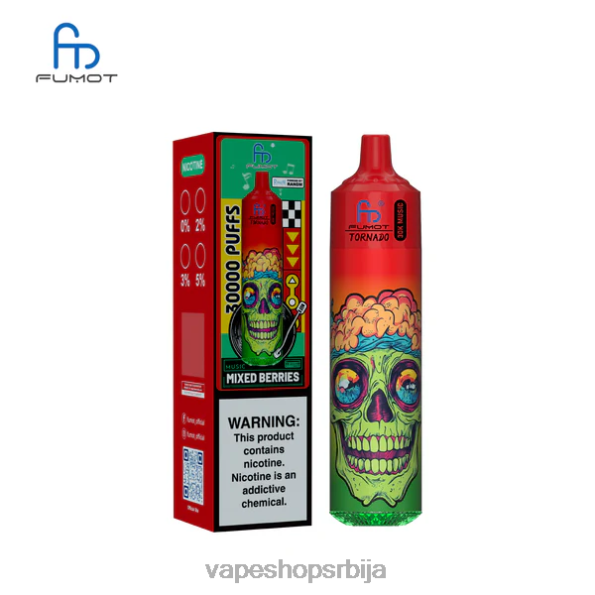 Fumot Tornado 30к музике мешане бобице DPXFV18 - Vape Bez Nikotina