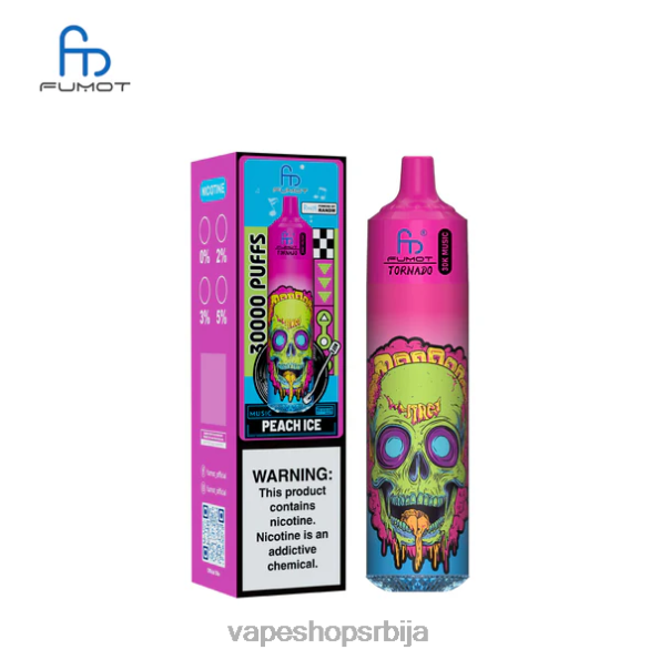 Fumot Tornado 30к музике лед брескве DPXFV20 - Vape Pen