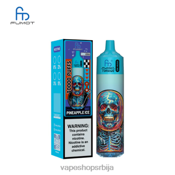 Fumot Tornado 30к музике лед од ананаса DPXFV22 - Salt Vape Srbija