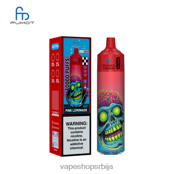 Fumot Tornado 30к музике ружичаста лимунада DPXFV23 - Vape Bez Nikotina