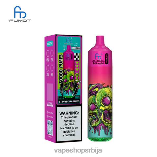 Fumot Tornado 30к музике грожђе од јагоде DPXFV27 - Salt Vape Srbija