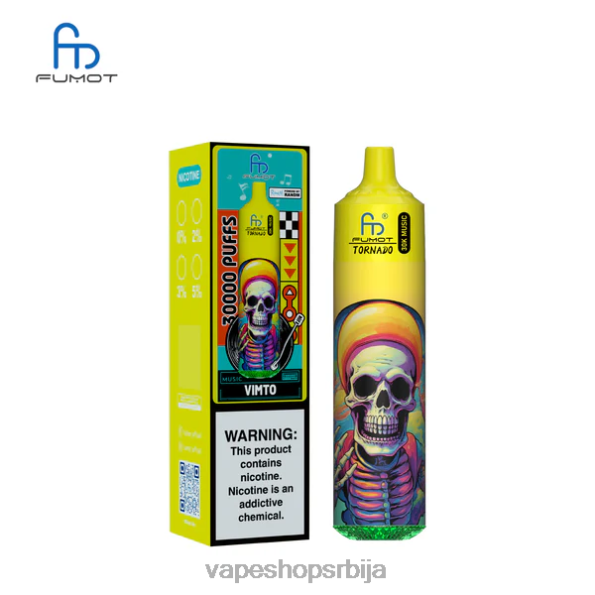 Fumot Tornado 30к музике вимто DPXFV30 - Vape Pen