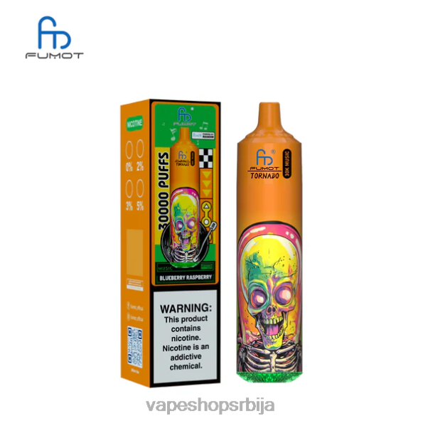 Fumot Tornado 30к музике боровница малина DPXFV5 - Vape Pen