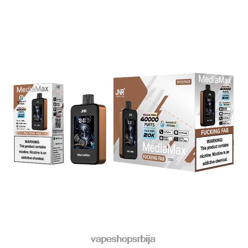 JNR MediaMax 40к пуфф X8ZPN213 фцукинг фаб vape srbija salt