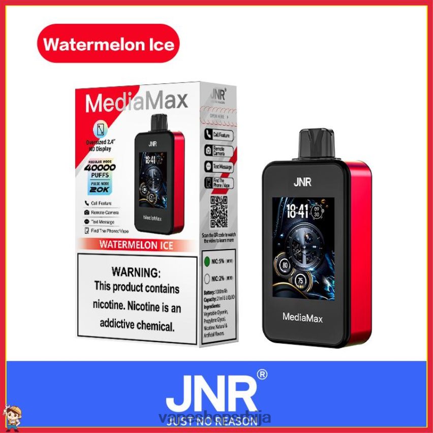 JNR MediaMax 40к пуфф X8ZPN218 лед од лубенице vape srbija