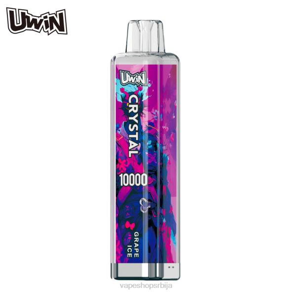 UWIN CRYSTAL 10000 вапе за једнократну употребу грожђани лед D0882 - Salt Vape Srbija