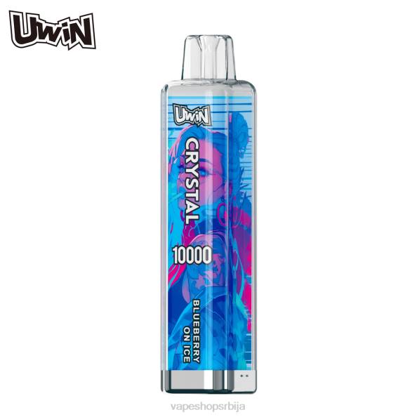 UWIN CRYSTAL 10000 вапе за једнократну употребу боровница на леду D0884 - Vape Shop Beograd