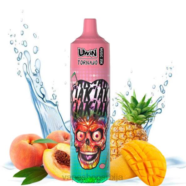 UWIN CRYSTAL 35к вапе за једнократну употребу бресква манго ананас D08825 - Vape Pen