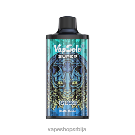 Vapsolo SUPER вапе за једнократну употребу блуе разз 04XTR126 - Vape Srbija