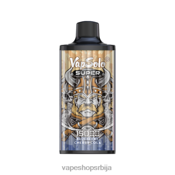Vapsolo SUPER вапе за једнократну употребу боровница цхерри цола 04XTR127 - Salt Vape Srbija