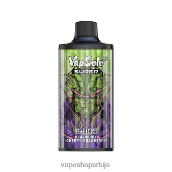 Vapsolo SUPER вапе за једнократну употребу боровница трешња брусница 04XTR128 - Vape Bez Nikotina