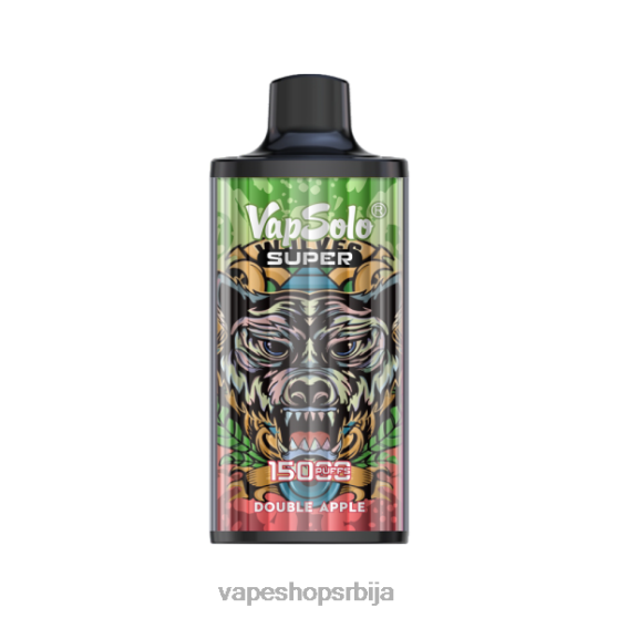 Vapsolo SUPER вапе за једнократну употребу дупла јабука 04XTR129 - Vape Shop Beograd