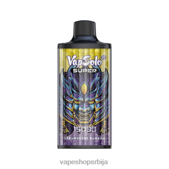 Vapsolo SUPER вапе за једнократну употребу јагода банана 04XTR134 - Vape Shop Beograd