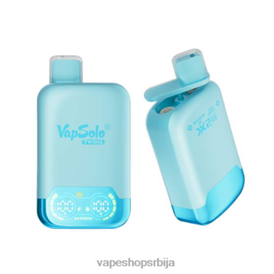 Vapsolo TWINS вапе за једнократну употребу лед од боровнице и газирана трешња 04XTR139 - Vape Shop Beograd