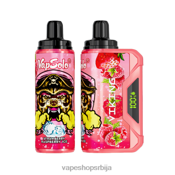 Vapsolo VIKING вапе за једнократну употребу јагода малина лед 04XTR157 - Salt Vape Srbija