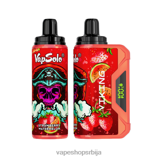 Vapsolo VIKING вапе за једнократну употребу јагода лубеница 04XTR158 - Vape Bez Nikotina