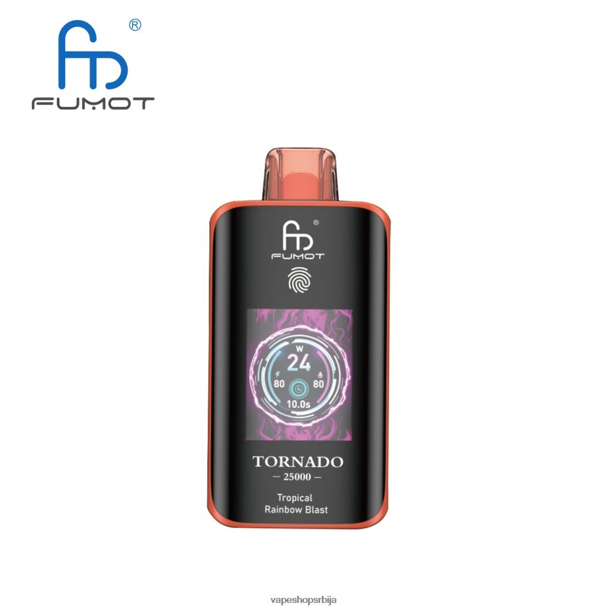Vape Bez Nikotina - Fumot Tornado 25000 вапе за једнократну употребу експлозија тропске дуге N608D613