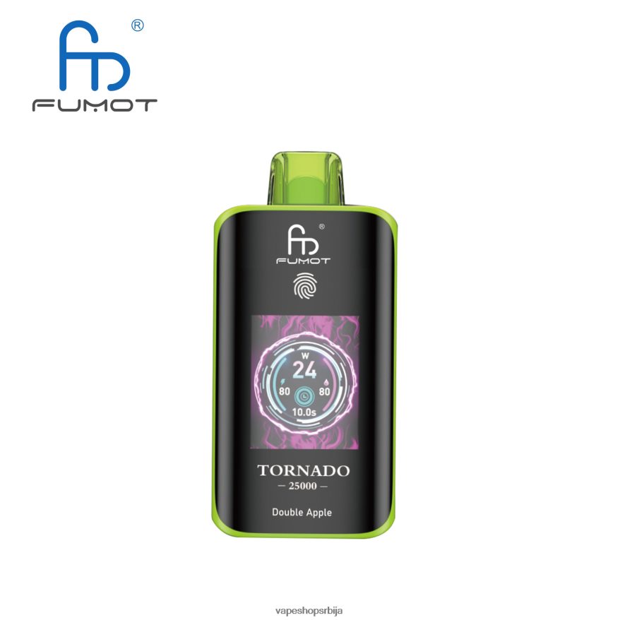Vape Pen - Fumot Tornado 25000 вапе за једнократну употребу дупла јабука N608D65