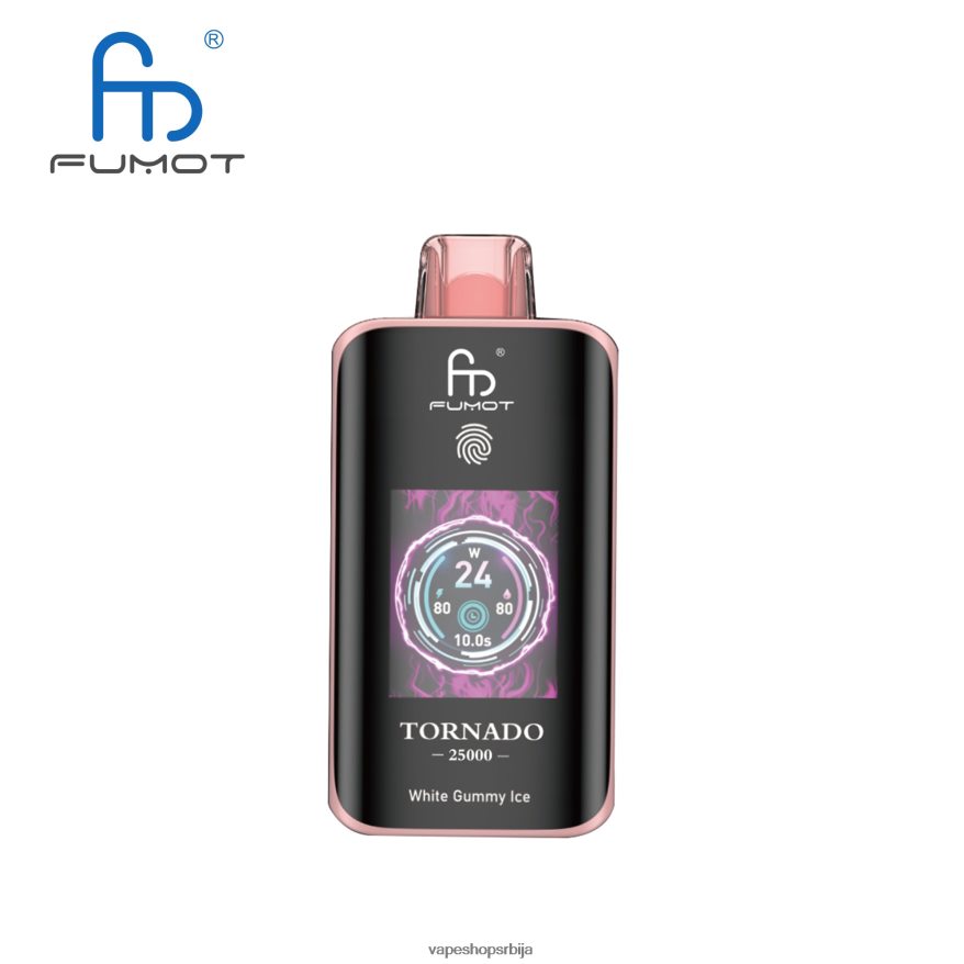 Vape Shop Beograd - Fumot Tornado 25000 вапе за једнократну употребу бели гумени лед N608D614