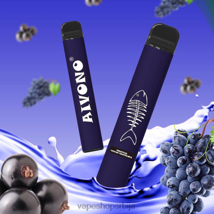 Aivono AIM FISHBONE 600 грожђе црне рибизле 008DX284 - Vape Shop Beograd