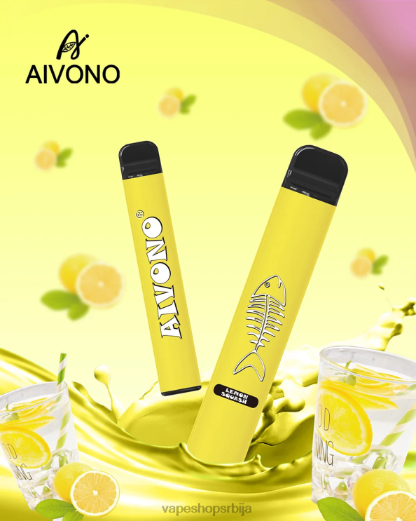 Aivono AIM FISHBONE 600 лимунски одред 008DX287 - Salt Vape Srbija