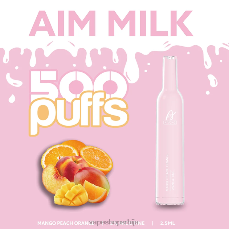 Aivono AIM MILK 500 манго бресква наранџа 008DX269 - Vape Shop Beograd
