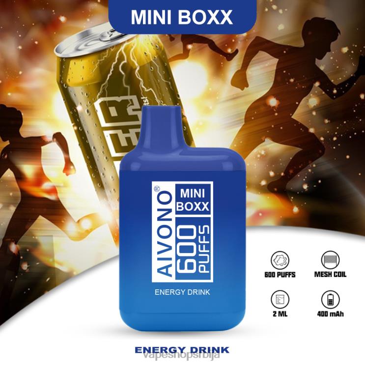 Aivono AIM MINI BOXX 600 енергетско пиће 008DX237 - Salt Vape Srbija