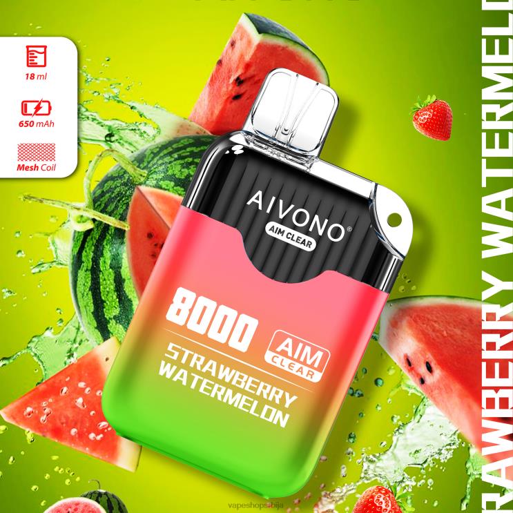Aivono AIM CLEAR 8000 јагода лубеница 008DX208 - Vape Bez Nikotina