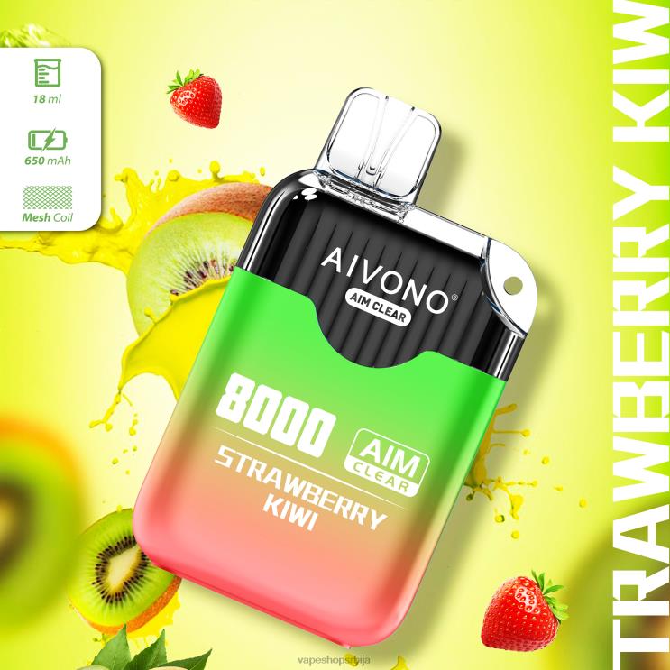 Aivono AIM CLEAR 8000 киви од јагоде 008DX210 - Vape Pen