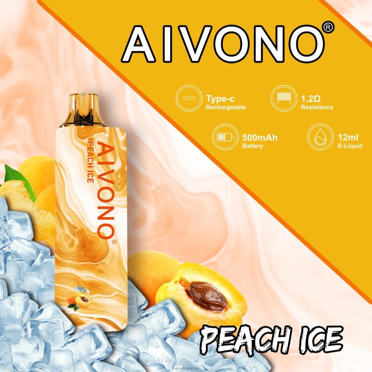 Aivono AIM GUN 7000 бресква леда 008DX103 - Vape Bez Nikotina