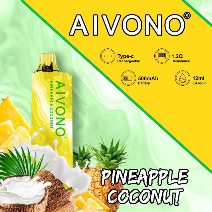 Aivono AIM GUN 7000 ананас кокос 008DX106 - Vape Srbija