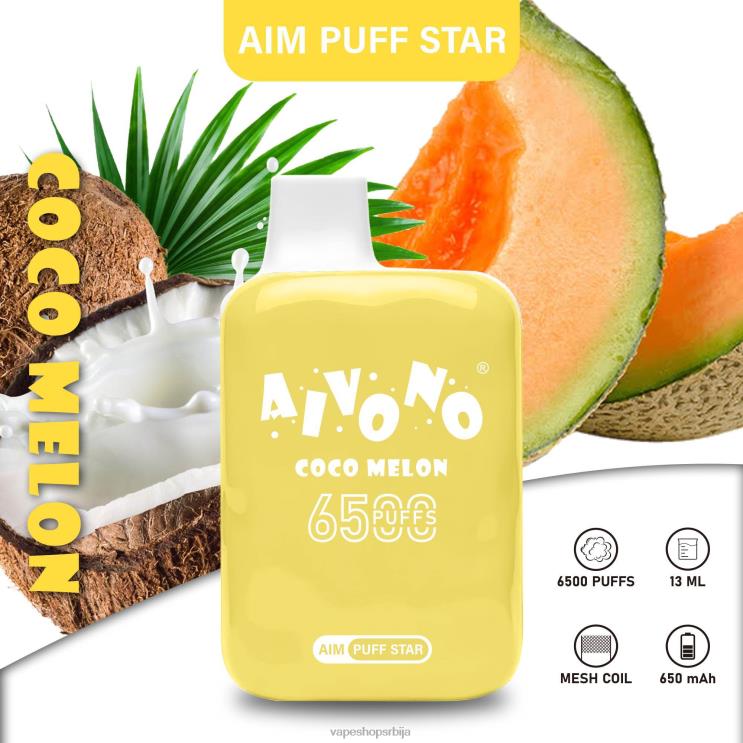 Aivono AIM PUFF STAR 6500 цоцомелон 008DX297 - Salt Vape Srbija