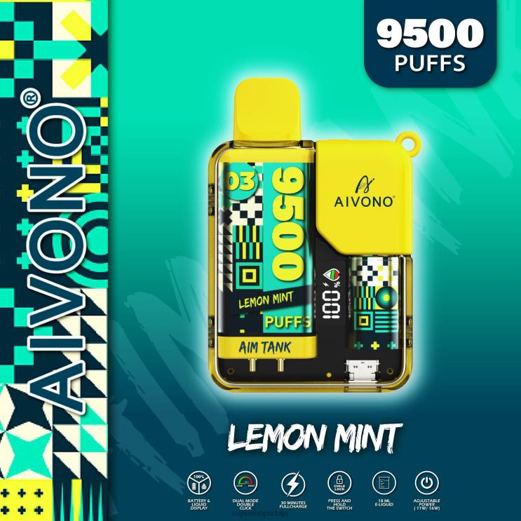 Aivono AIM TANK 9500 лимунова мента 008DX35 - Vape Pen