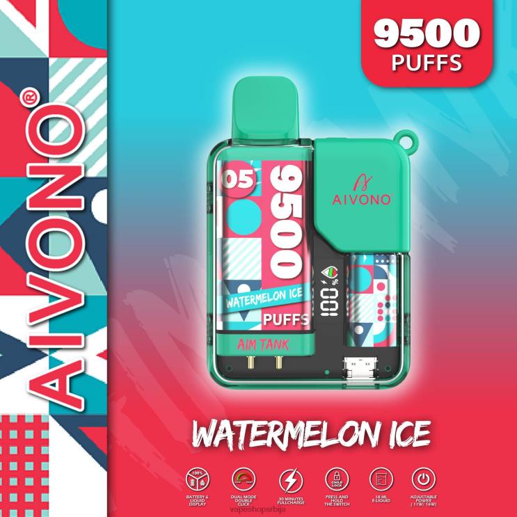 Aivono AIM TANK 9500 лед од лубенице 008DX37 - Salt Vape Srbija