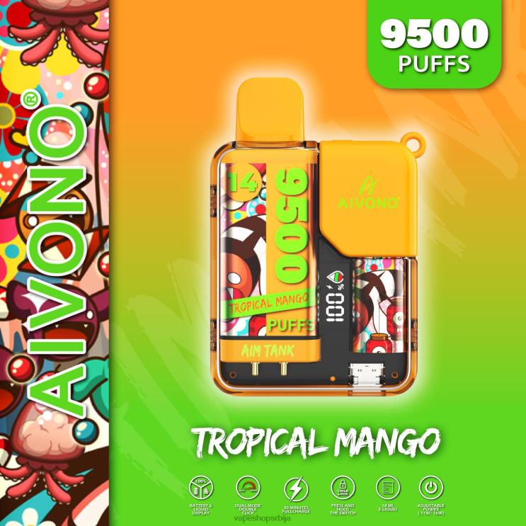 Aivono AIM TANK 9500 тропски манго 008DX39 - Vape Shop Beograd