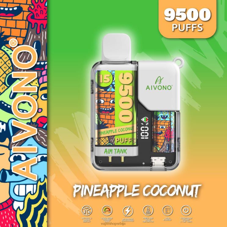 Aivono AIM TANK 9500 ананас кокос 008DX40 - Vape Pen
