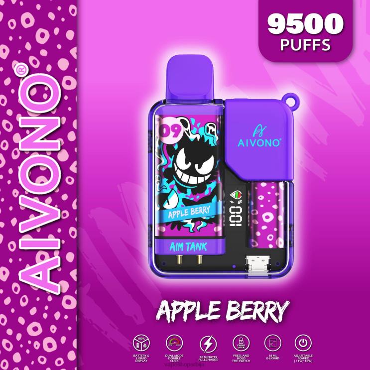 Aivono AIM TANK 9500 јабука бобица 008DX43 - Vape Bez Nikotina