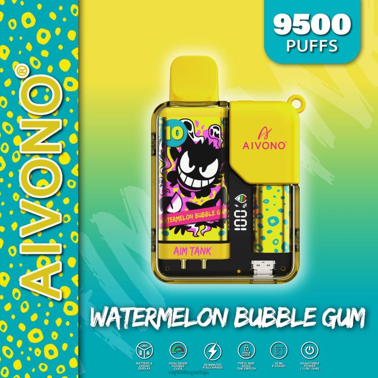 Aivono AIM TANK 9500 жвакаће гуме од лубенице 008DX44 - Vape Shop Beograd
