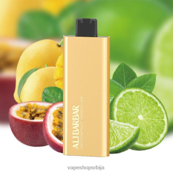 Alibarbar Pandora 7000 вапе за једнократну употребу маракуја манго лимета 04XTR58 - Vape Bez Nikotina