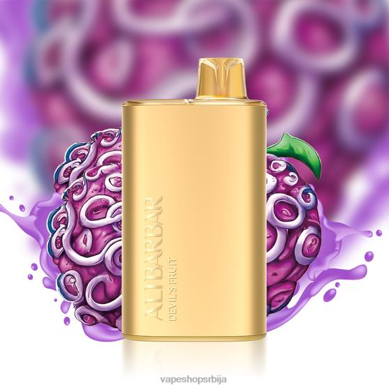 Alibarbar Rich 8000 вапе за једнократну употребу јагода хубба бубба 04XTR12 - Salt Vape Srbija