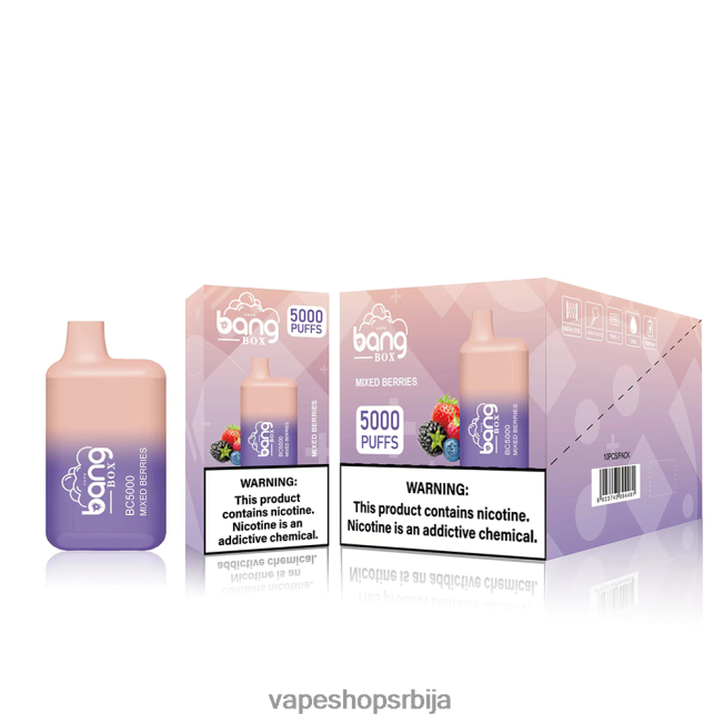 Bang Box бц5000 за једнократну употребу R66X6887 - Salt Vape Srbija