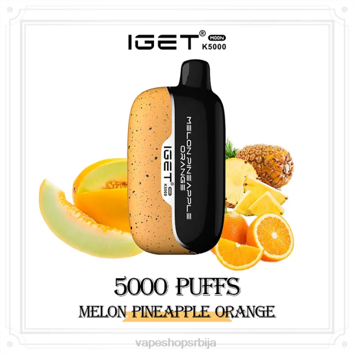 IGET Moon к5000 диња ананас наранџа H4NR13 - Vape Bez Nikotina