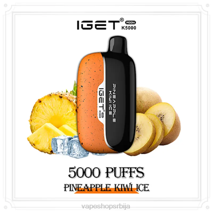 IGET Moon к5000 ананас киви лед H4NR14 - Vape Shop Beograd