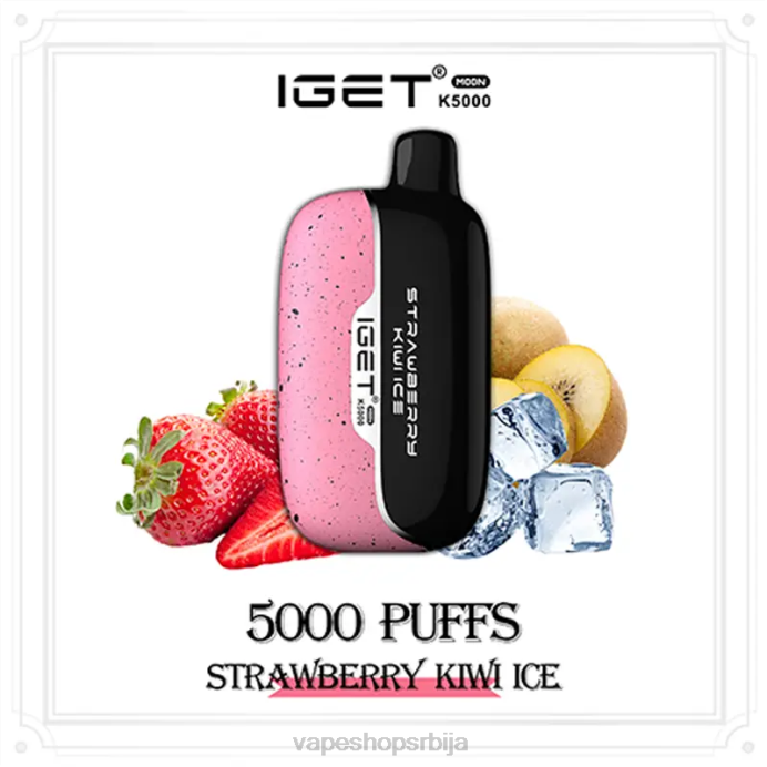 IGET Moon к5000 лед од кивија од јагоде H4NR18 - Vape Bez Nikotina