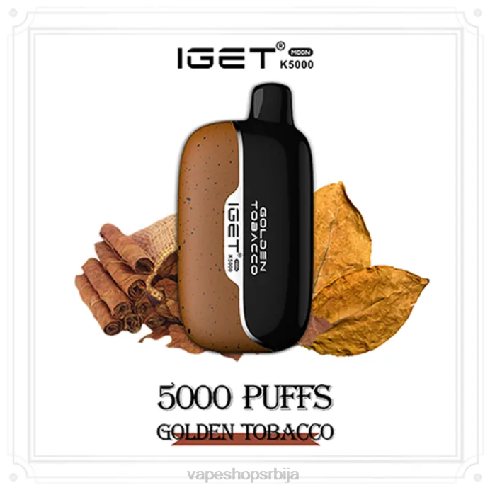 IGET Moon к5000 златни дуван H4NR1 - Vape Srbija