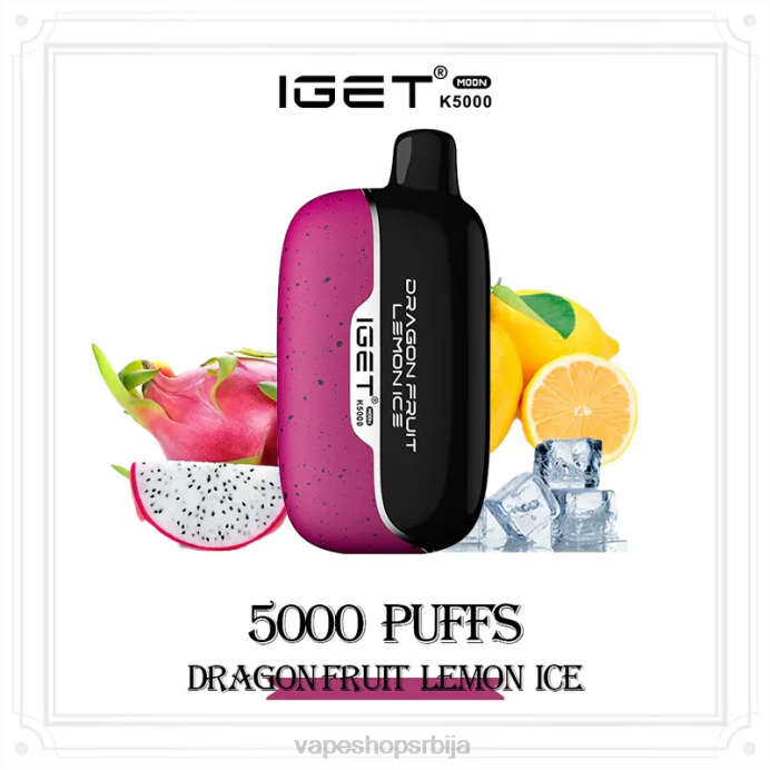 IGET Moon к5000 змајево воће лимун лед H4NR20 - Vape Pen