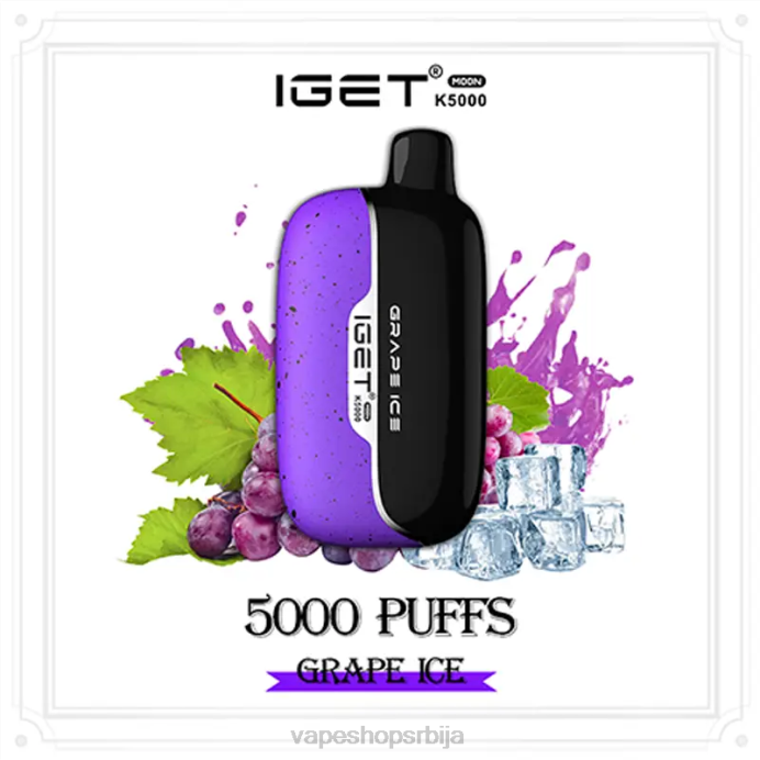 IGET Moon к5000 грожђани лед H4NR4 - Vape Shop Beograd